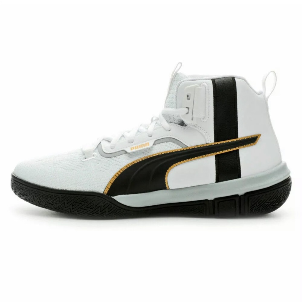 Puma Legacy 68 “White Black Gold”.